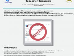 Dirut RSUD Sumberrejo  Sebut Informasi Loker di Grup FB Hoax