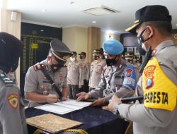 Kapolresta Sidoarjo Pimpin Sertijab Kabagren dan Kapolsek Tanggulangin