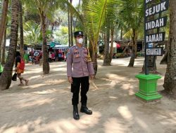 Pasti Patuhi Prokes Ditempat Wisata, Polsek Palang Polres Tuban Lakukan Patroli Ditempat Wisata