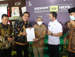 Surat Perhitungan DBH Migas Diserahkan Bupati Blora ke Dirjen Perimbangan Keuangan