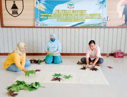 Asah Kreativitas Anggota Persit, Kodim Bojonegoro Gelar Pelatihan Ecoprint