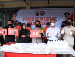 Polres Jember Gelar Pressconfrens Ungkap Kasus Narkoba Selama Bulan Maret 2022
