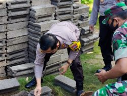 Jalin Tali Asih, Kapolres Jember Meletakkan Batu Pertama Bedah Rumah