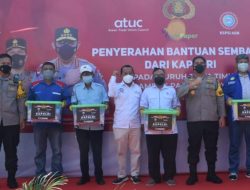 SPSI Jatim Terimah Bantuan Sembako Dari Kapolri