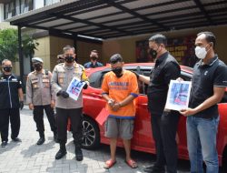 Hanya Waktu 5 Jam Polisi Sidoarjo Tangkap Pelaku Bawa Kabur Mobil Majikan