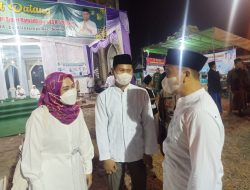 Bupati Ikfina Hadiri Safari Ramadhan di Masjid  Nurul Huda Klinterejo dan Meninjau Pelaksanaan Vaksinasi Booster