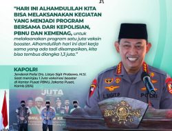 Program 1 Juta Vaksin Booster Sukses Tembus 1,3 Juta