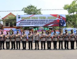 Kapolres Tulungagung Pimpin Sertijab Wakapolres dan Kasatreskrim serta  Tujuh Kapolsek