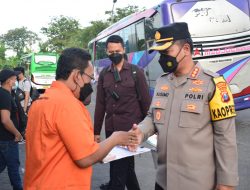 Kapolresta Sidoarjo Croscek Arus Balik di Terminal Purabaya