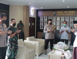 Kodim 0816 Sidoarjo Silaturahmi Syawal Besama Polresta Sidoarjo