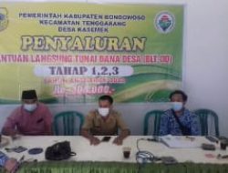 Pemdes Kasemek Salurkan Dana BLT DD Tahap 1,2 dan 3
