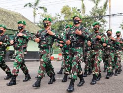 Back to Basic, Prajurit Kodim Bojonegoro berlatih PBB dan Defile
