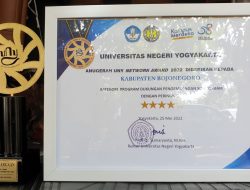 Pemkab Bojonegoro Raih Anugerah UNY Network Award 2022