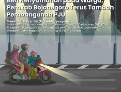 Beri Kenyamanan pada Warga, Pemkab Bojonegoro Terus Tambah Pembangunan PJU