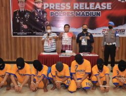 Dalam Operasi Pekat Semeru 2022 Polres Madiun Berhasil Mengungkap Tuju Kasus