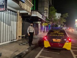 Patroli Polsek Klojen, Patroli Dan Sisir Pertokoan Sepanjang Jl. Pasar Besar Antisipasi Kejadian Kriminal
