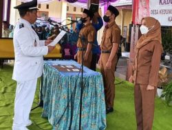 Kades Darman, SH, Melantik dan Mengambil Sumpah Jabatan Tiga Perangkat Desa Kedunglengkong Kecamatan Dlanggu