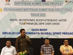 BNSP dan  LSP Pariwisata GLOBAL Spirit Persada Bekerja Sama  dengan PHRI Mojokerto Selenggarakan Sertifikasi Kompetensi Profesi