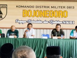 Kodim Bojonegoro Gelar Rakor Kesiapan Turnamen Liga Santri Piala KSAD