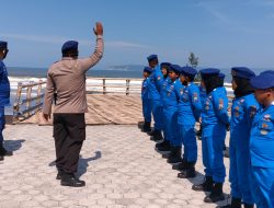 Puluhan Siswa MIN  2 Jember Datangi Satpolairud Polres Jember