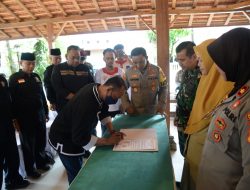 Wujudkan Madiun Kondusif Paguyuban Pencak Silat Bersama Polres Madiun Kota Tandatangani Pakta Integritas
