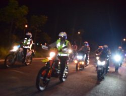 Menjelang Pilkades Serentak, Kapolresta Sidoarjo Patroli Malam di Pelosok Desa Perbatasan