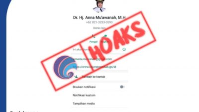 Hoax! Nomor Telepon atas nama Bupati Bojonegoro Anna Mu’awanah