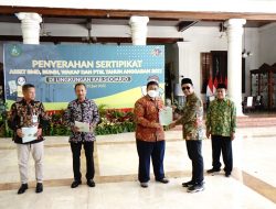 Data BPN Kabupaten Sidoarjo Peringkat Pertama Pengurusan Sertifikat