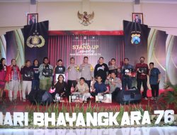 Lomba Stand Up Comedy Polresta Sidoarjo Meriahkan Hari Bhayangkara ke-76