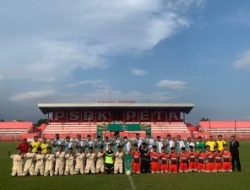 Kapolres Blitar Dampingi Dandim 0808 Jelang Kick Off Liga Santri