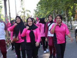 Rangkain Perayaan HUT Bhayangkara ke-76, Polres Bima Kota Polda NTB Olahraga Bersama Sinergitas TNI-Polri
