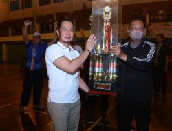 Saksikan Final Bola Voli Piala Kapolres Kudus Cup, Bupati Kudus Semangati Pemain