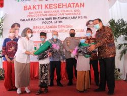 Sambut Hari Bhayangkara ke-76, Polda Jatim Gelorakan Bakti Kesehatan