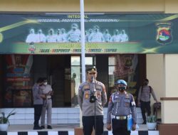 Selaku Pamatwil, Kabid Keu Polda NTB, Pimpin Apel Pagi di Mako Polres Bima Kota