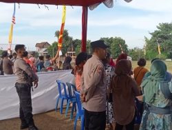 Berikan Rasa Aman,Polsek Batulanteh Lakukan Pengamanan Pertandingan Sepak Bola