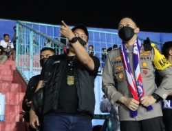 Final Piala Presiden 2022 di Kanjuruan Aman, Aremania Berikan Apresiasi Polres Malang