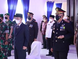 Polres Lampung Utara Ikuti Upacara Hari Bhayangkara ke 76 Secara Virtual