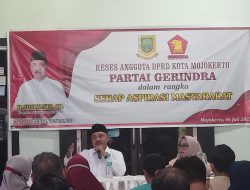 Anggota DPRD Kota Mojokerto dari Partai GERINDRA H. Sugiyanto Gelar RESES di Lingkungan “Pinggiran” KUTI