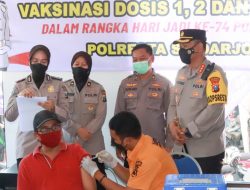 Sambut HUT ke-74, Polwan Sidoarjo Gelar Vaksinasi Covid-19