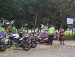 Patroli Pamor Keris penertipan Prokes wilkum Polsek Sekaran Polres Lamongan