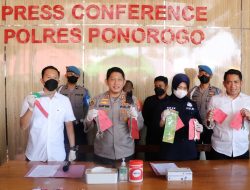 Polres Ponorogo Berhasil Menangkap Tersangka Pencurian Spesialis Alat Pertanian