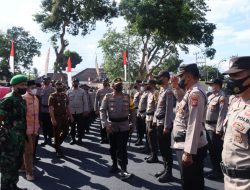 Jelang Pilkades Serentak 2022, Polres Lombok Tengah Laksanakan Apel Gabungan dan Pergeseran Pasukan