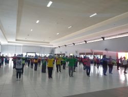 Sosialisasikan Hasil Pembangunan Infrastruktur Bojonegoro dengan Senam Nglenyer