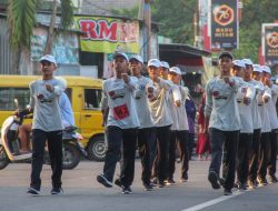 189 Regu Pelajar dan Mahasiswa Meriahkan Gerak Jalan 17 kilometer