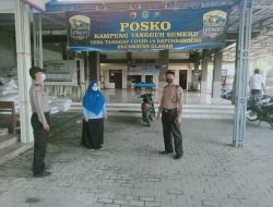 Polsek Glagah Polres Lamongan Patroli Kampung Tangguh di Desa Wonorejo