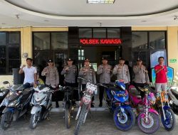 Polsek Kawasan Mandalika Polres Loteng Gelar Operasi Motor Knalpot Brong