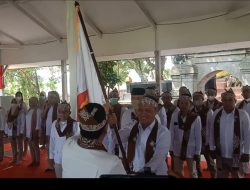 Pengukuhan Pengurus DPC Partai Gerindra Kabupaten Mojokerto di Area Makam Raja Hayam Wuruk