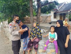 Giat Sambang Bhabinkamtibmas Desa Bagik Papan Lauk, Himbau Senantiasa Menjaga Pola Hidup Sehat