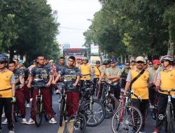 HUT Lalu Lintas Bhayangkara Ke-67, Polres Banjarnegara Gelar Funbike