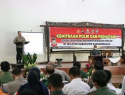 Polres Banjarnegara Bersama Perhutani Sosialisasi Pengamanan Pengawasan Hutan